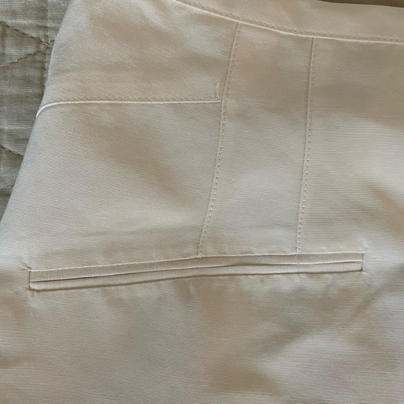 Narciso Rodriguez Made in Italy Cotton & Silk Pencil Skirt in Ivory Size 6 - Picture 2 of 6